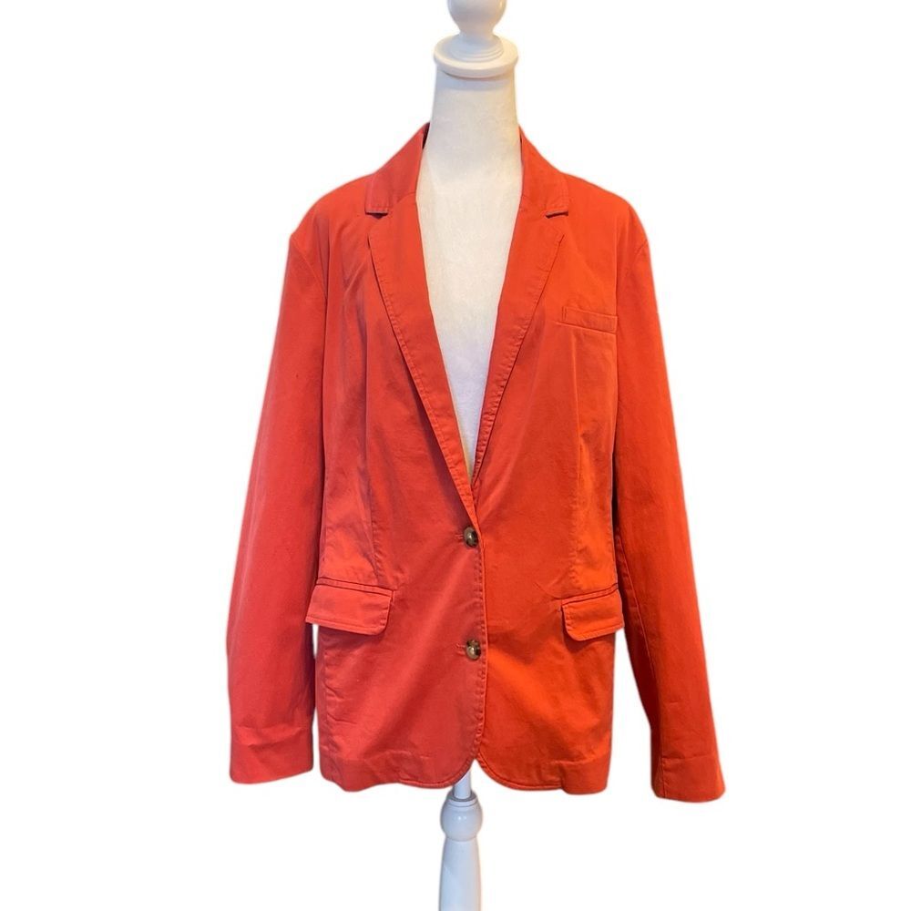 LL Bean Classic Blazer Womens Size XL In Sea Rose Coral New With Tags